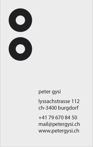 Kontakt Peter Gysi | Swiss-Artist